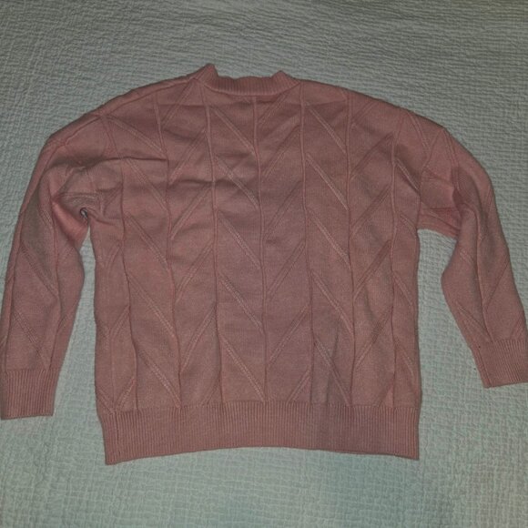 ✨ EBOSSY | Women's Cable Knit Long Sleeve Cardigan - Picture 4 of 4